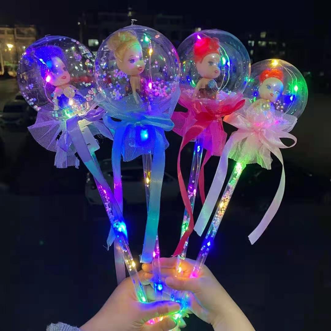 New Flash Magic Wand Children's Luminous Toys Stall Drainage Bounce Ball Star Sky Ball Cartoon Magic Stick Props New Flash Magic Wand Children's Luminous Toys Stall Drainage Bounce Ball Star Sky Ball Cartoon Magic Stick Props