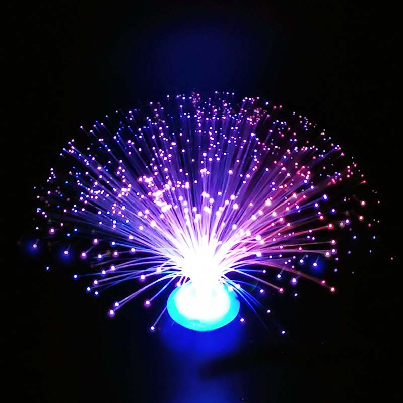 Wholesale Led Colorful Color Changing Optical Fiber Lamp Optic Fiber Flower Stall Night Market Toys Children&#039;s Luminous Toys Electronic Products