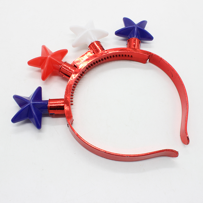 ZD Factory Direct Sales Foreign Trade Popular Style Luminous Led Five-Pointed Star Head Buckle Halloween Christmas Customized Luminous Toys ZD Factory Direct Sales Foreign Trade Popular Style Luminous Led Five-Pointed Star Head Buckle Halloween Christmas Customized Luminous Toys
