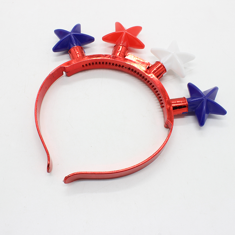 ZD Factory Direct Sales Foreign Trade Popular Style Luminous Led Five-Pointed Star Head Buckle Halloween Christmas Customized Luminous Toys ZD Factory Direct Sales Foreign Trade Popular Style Luminous Led Five-Pointed Star Head Buckle Halloween Christmas Customized Luminous Toys