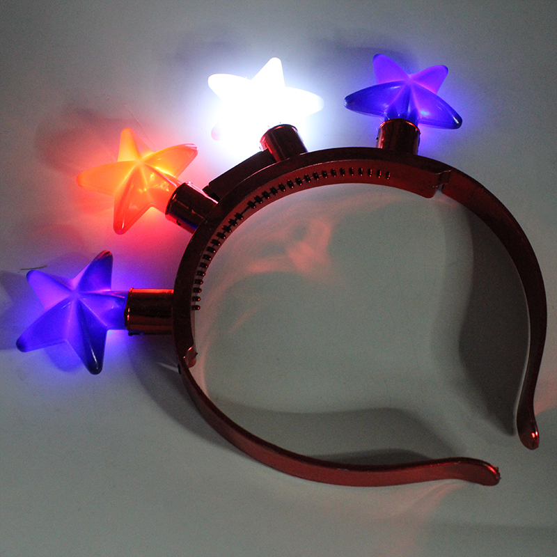 ZD Factory Direct Sales Foreign Trade Popular Style Luminous Led Five-Pointed Star Head Buckle Halloween Christmas Customized Luminous Toys ZD Factory Direct Sales Foreign Trade Popular Style Luminous Led Five-Pointed Star Head Buckle Halloween Christmas Customized Luminous Toys