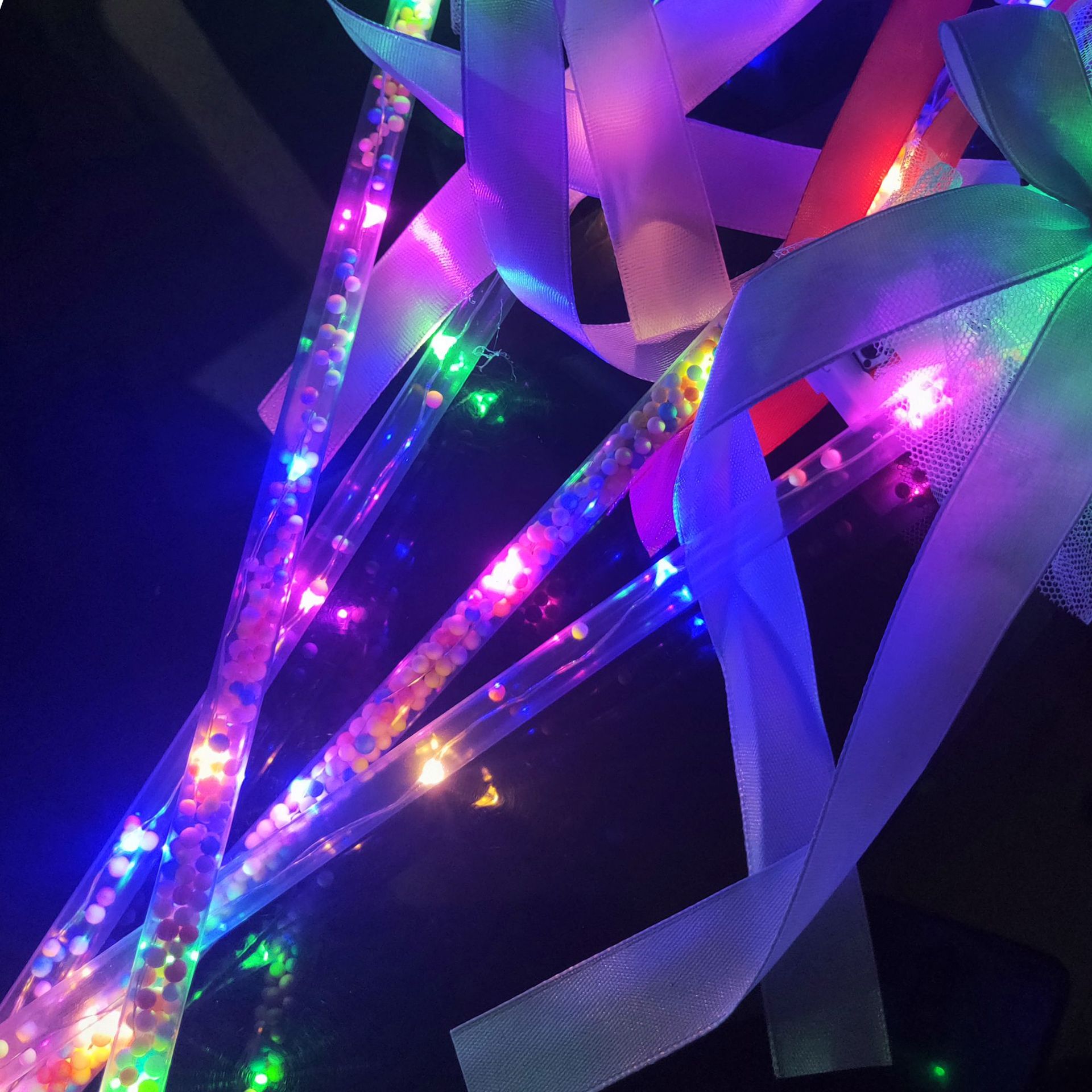 New LED Flash Bounce Ball Love Star Glow Stick Children&#039;s Luminous Toys Stall Star Sky Ball Magic Wand