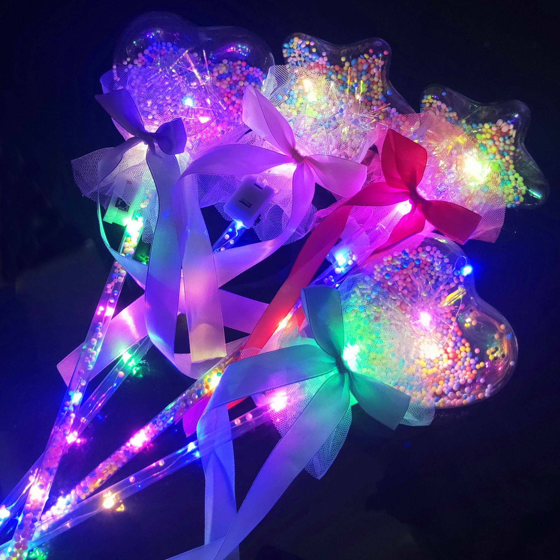 New LED Flash Bounce Ball Love Star Glow Stick Children's Luminous Toys Stall Star Sky Ball Magic Wand New LED Flash Bounce Ball Love Star Glow Stick Children's Luminous Toys Stall Star Sky Ball Magic Wand