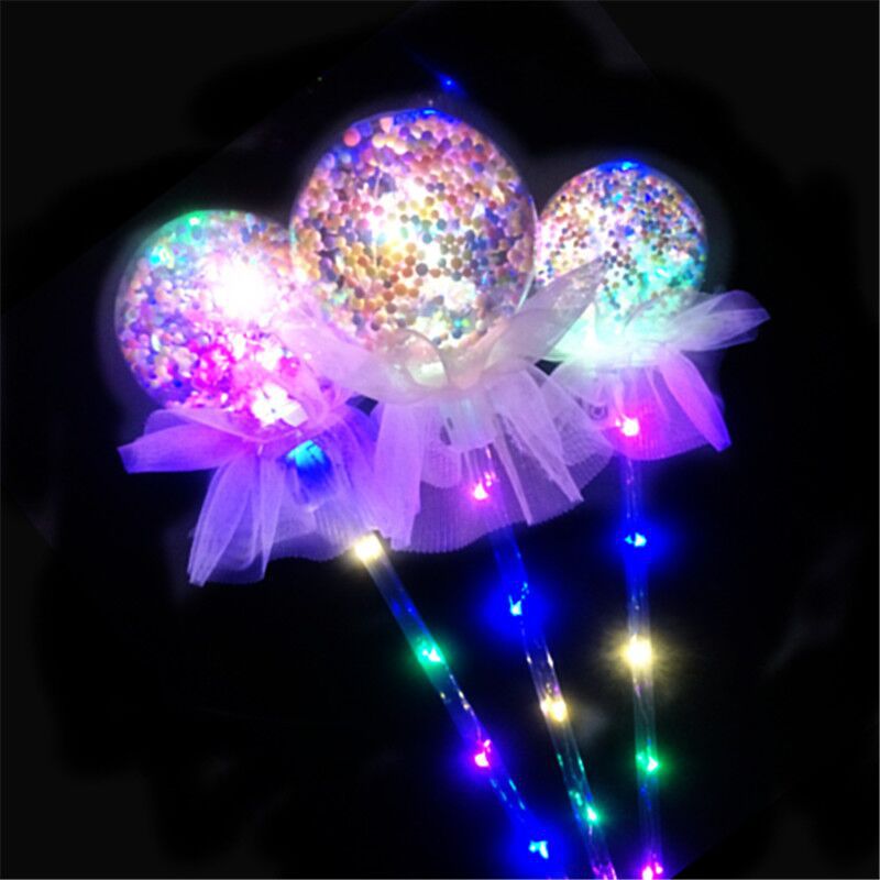 Tiktok Cartoon Star Sky Ball Magic Wand New Bounce Ball Children Magic Wand Luminous Toys Night Market Square