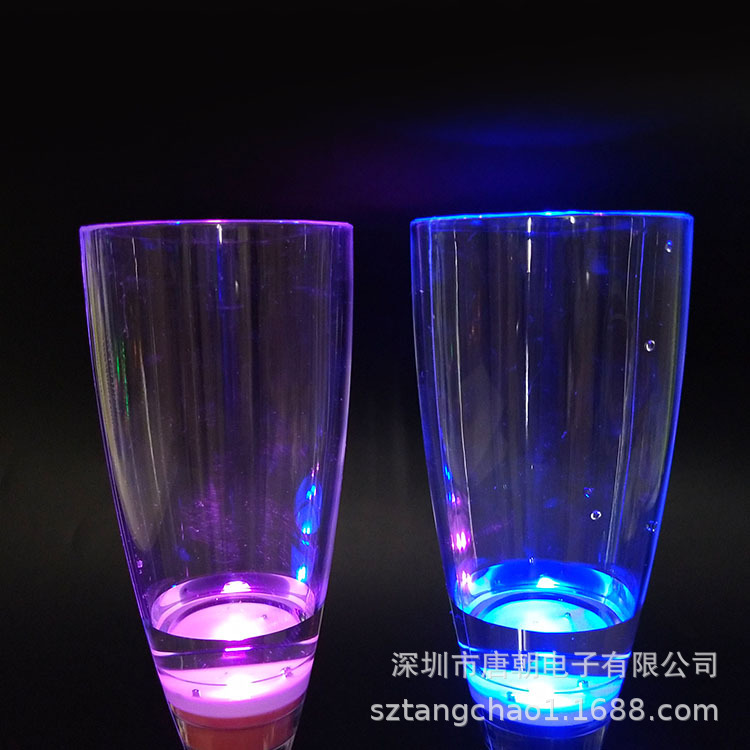 Luminous Cup  Champagne Glass PS Champagne Glass European and American Party Led Plastic Champagne Cup Champagne Glass