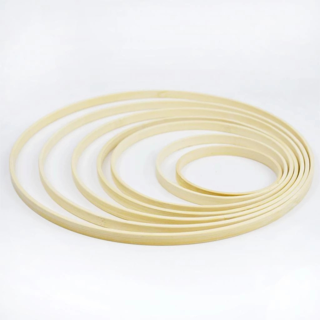Dreamcatcher Circle Bamboo Ring Circular Fan Frame Wedding Set Decoration Material Circular Fan Frame Frames for Bamboo Embroidery Inner Ring