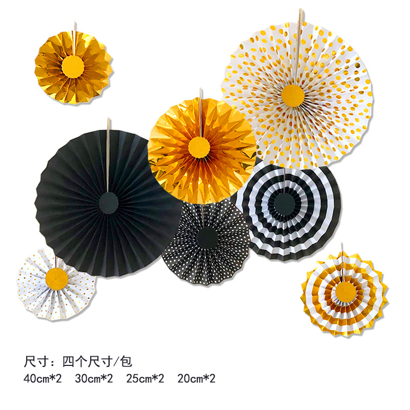European and American Wedding Birthday Party Card Paper Folding Fan Decorative Paper Flower Fan Gilding Rose Gold 8 Paper Fan Flower Set European and American Wedding Birthday Party Card Paper Folding Fan Decorative Paper Flower Fan Gilding Rose Gold 8 Paper Fan Flower Set