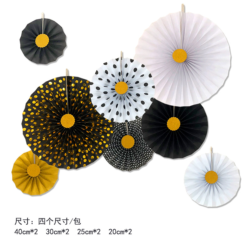 European and American Wedding Birthday Party Card Paper Folding Fan Decorative Paper Flower Fan Gilding Rose Gold 8 Paper Fan Flower Set European and American Wedding Birthday Party Card Paper Folding Fan Decorative Paper Flower Fan Gilding Rose Gold 8 Paper Fan Flower Set