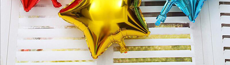 18-Inch Five-Pointed Star Aluminum Foil Balloon Wedding Holiday Decoration Party Arrangement Aluminum Film Balloon 18-Inch Five-Pointed Star Aluminum Foil Balloon Wedding Holiday Decoration Party Arrangement Aluminum Film Balloon