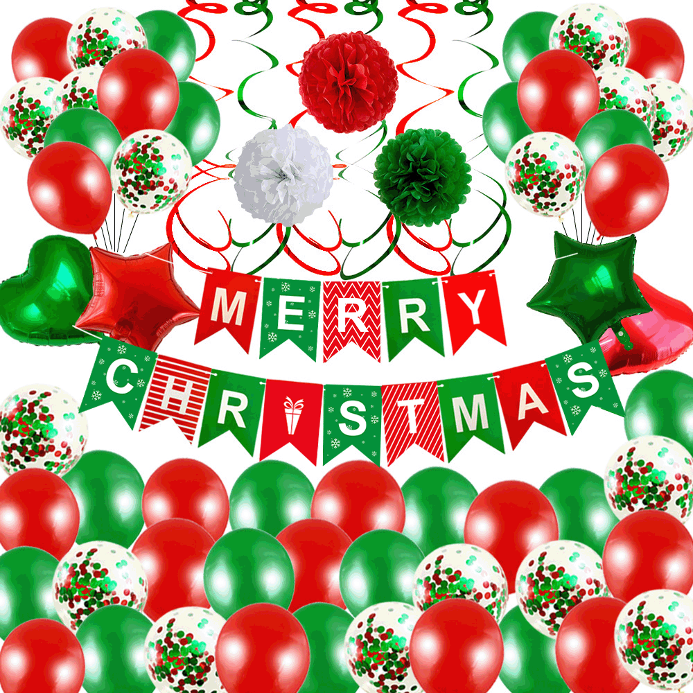Balloon Set Christmas Balloons Balloon Set Christmas Head Band Balloon Headdress Show Window Decoration Party Christmas Balloons