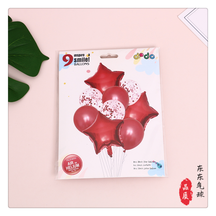 Transparent OPP Bag Colorful Paper Packaging Children's Decorative Balloon Colorful Printing Puzzle Balloon Printed Balloon