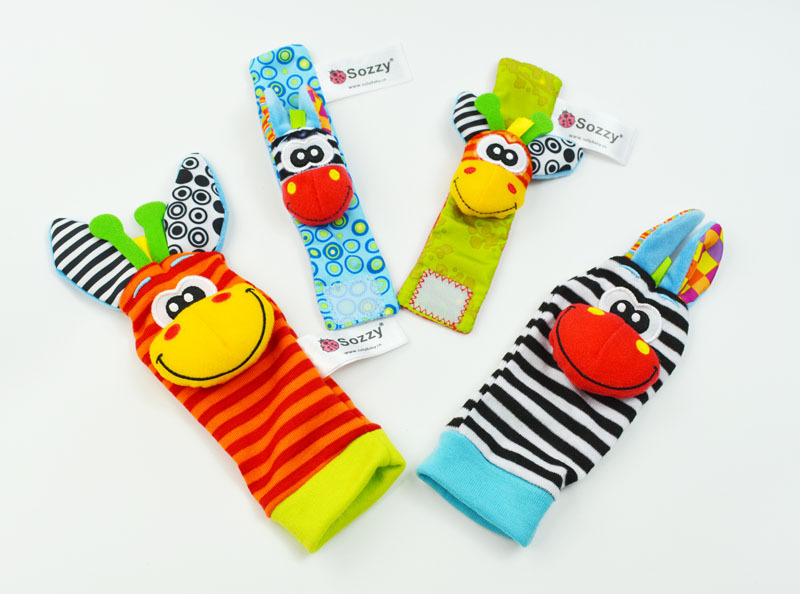 American Sozzy Baby Watch with Wrist Rattle Wrist Strap Plush Toys Wholesale American Sozzy Baby Watch with Wrist Rattle Wrist Strap Plush Toys Wholesale