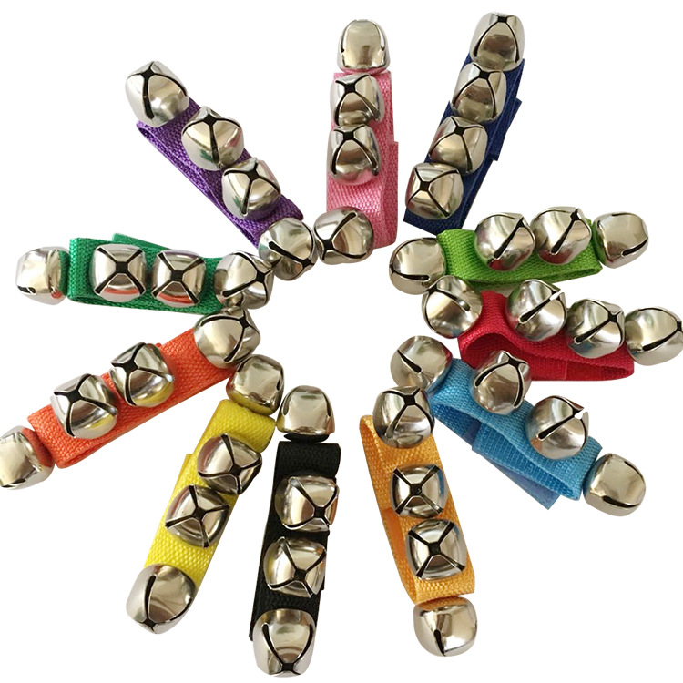  Orff Musical Instrument Wrist Bell Hand Bell Foot Bell Dance Wrist Bell Waist Bell Hand Bell