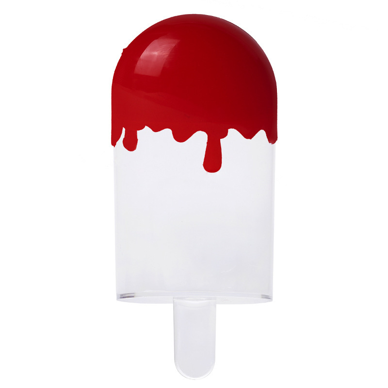 Factory Direct Supply in Stock Creative Korean Cylinder Ice Candy Ice Cream Ice Cream-Shaped Plastic Transparent Candy Box Wedding Candies Box