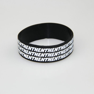 Silicone Bracelet Manufacturers Custom Printing Concave-Convex Lettering Rubber Hand Ring Custom Luminous Silicone Sports Game Wristband