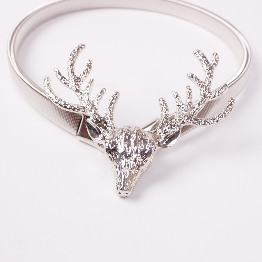 Aliexpress new metal deer head curtain buckle spring curtain buckle Christmas home deer curtain strap in stock