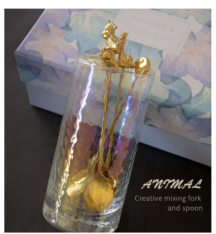 Metal Deer Japanese Creative Animal Coffee Spoon Home Children Cute Cake Fork Coffee Stir Spoon Elephant Giraffe Metal Deer Japanese Creative Animal Coffee Spoon Home Children Cute Cake Fork Coffee Stir Spoon Elephant Giraffe