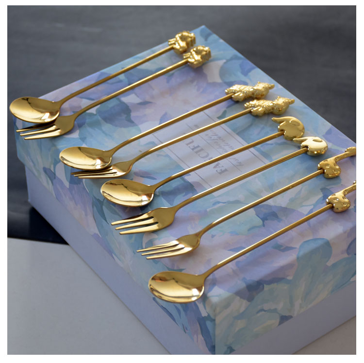 Metal Deer Japanese Creative Animal Coffee Spoon Home Children Cute Cake Fork Coffee Stir Spoon Elephant Giraffe Metal Deer Japanese Creative Animal Coffee Spoon Home Children Cute Cake Fork Coffee Stir Spoon Elephant Giraffe