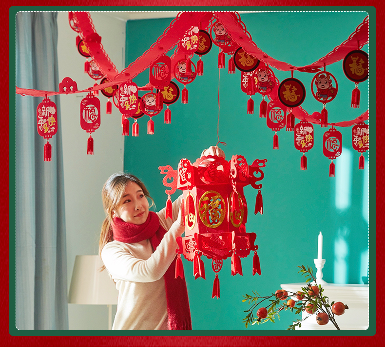 festival pendant New Year Hanging Flag Store Layout Shopping Mall Festival Dress up New Year Latte Art Pendant festival pendant New Year Hanging Flag Store Layout Shopping Mall Festival Dress up New Year Latte Art Pendant
