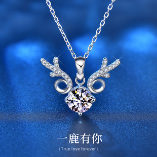 Goddess Festival Ornament Women's 925 Sterling Silver Necklace All-Match Snowflake Pendant Jewelry Special-Interest Design Collarbone Accessories