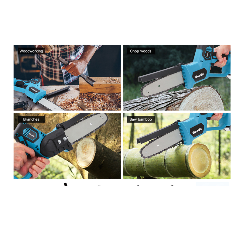 Hardware Tools 8-12 "Lithium Battery Charging Single-Handled Saw Tree Cutting Pruning Saw Carpenter's Wood SA Wireless Electric Chain Saw Hardware Tools 8-12 "Lithium Battery Charging Single-Handled Saw Tree Cutting Pruning Saw Carpenter's Wood SA Wireless Electric Chain Saw