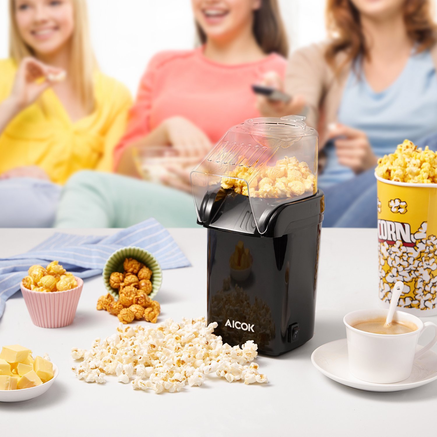 Mini Popcorn Machine Children 'S Electric Household Small Household Appliance Machine Automatic Popcorn Machine Foreign Trade European And American Regulations