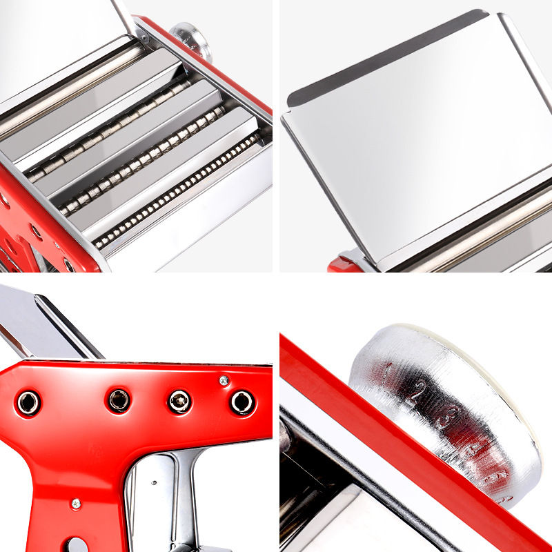 Noodle Maker Household Multi-Functional Three-Knife Stainless Steel Manual Noodles Dumpling Wrapper Machine Noodle Press Wholesale