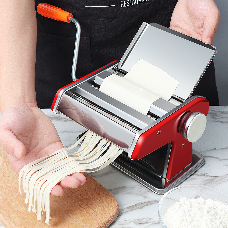 Noodle Maker Household Multi-Functional Three-Knife Stainless Steel Manual Noodles Dumpling Wrapper Machine Noodle Press Wholesale