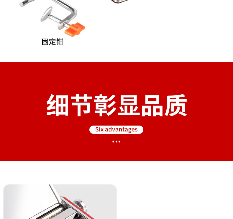 Noodle Maker Household Multi-Functional Three-Knife Stainless Steel Manual Noodles Dumpling Wrapper Machine Noodle Press Wholesale Noodle Maker Household Multi-Functional Three-Knife Stainless Steel Manual Noodles Dumpling Wrapper Machine Noodle Press Wholesale