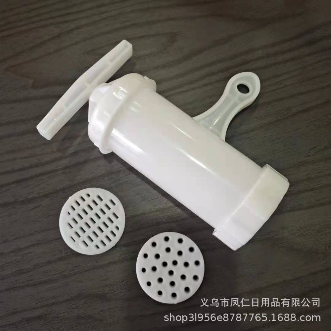 Fengren Multi-Functional Plastic Noodle Press Small Hand-Operated Noodle Maker Kitchen Household Manual Plastic Noodle Squeezer