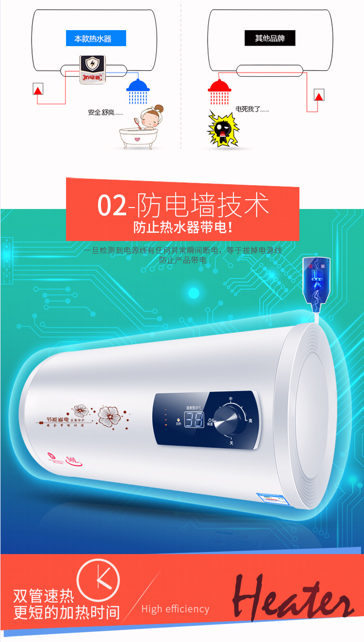 Wholesale Household Energy-Saving Quick-Heating Electric Water Heater Water Storage Demand Water Heaters round Barrel Flat Barrel Frequency Conversion Bath Machine Wholesale Household Energy-Saving Quick-Heating Electric Water Heater Water Storage Demand Water Heaters round Barrel Flat Barrel Frequency Conversion Bath Machine