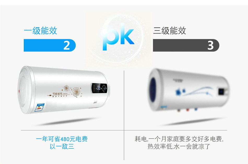 Household Intelligent Integrated Demand Water Heaters Water Storage Quick-Heating Electric Water Heater Horizontal round Barrel Bath Machine Wholesale