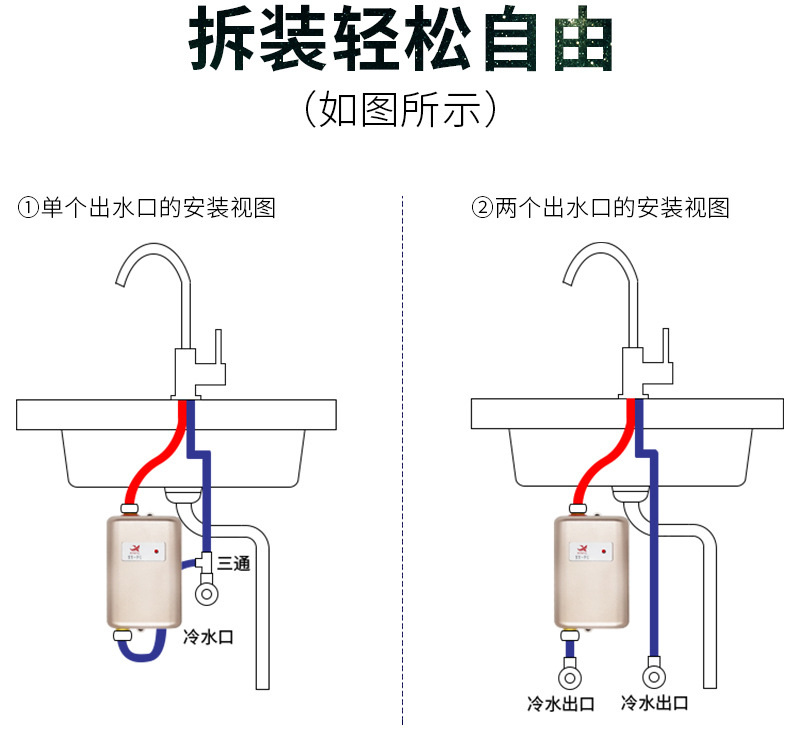 Electric Faucet Demand Water Heaters Household Kitchen Small Fast Heat Heater 110V American Standard European Standard English Electric Faucet Demand Water Heaters Household Kitchen Small Fast Heat Heater 110V American Standard European Standard English