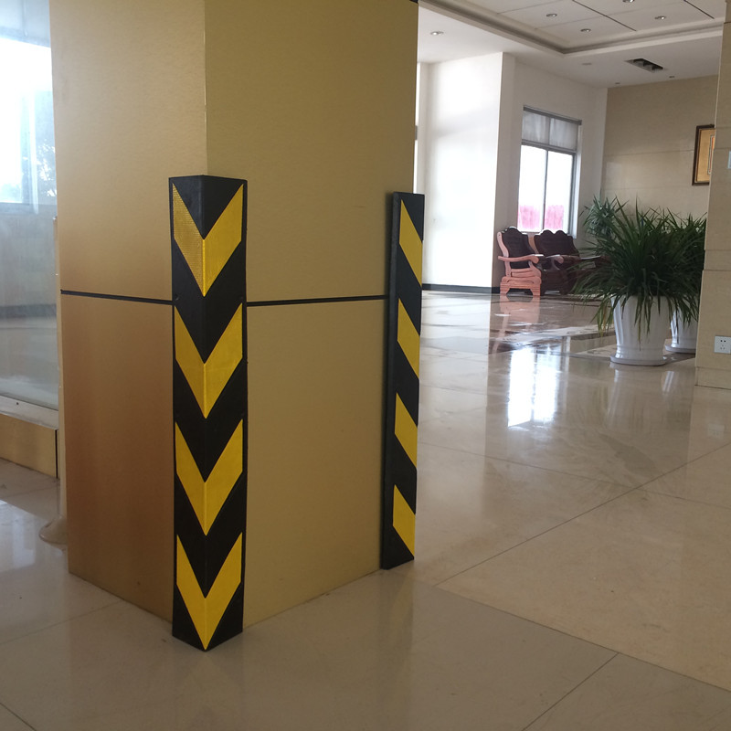 Rubber Guarding Angle Corner Wall Protector Underground Garage Traffic Reflective Corner Protection Factory Direct Sales