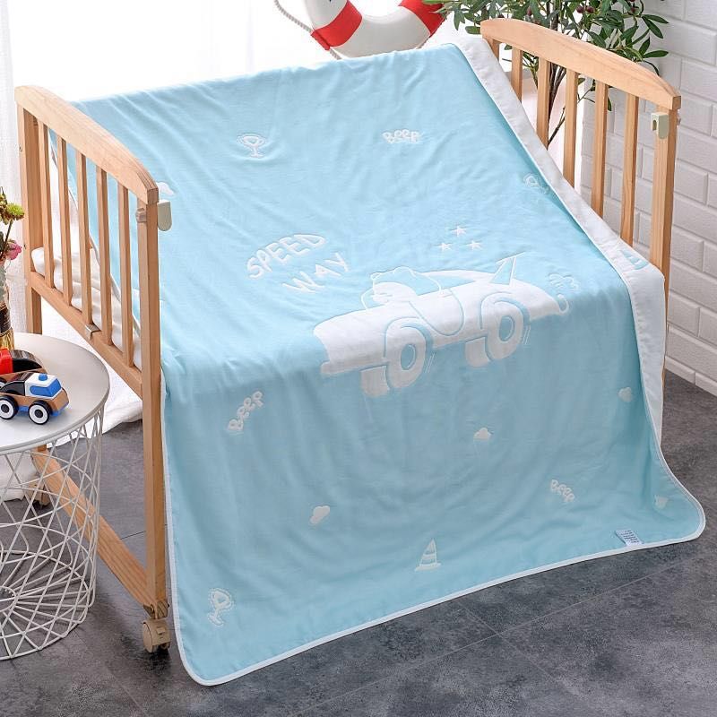 Bamboo Fiber 6-Layer Gauze Baby Quilt Baby Home Textile Baby&#039;s Bath Towel Six-Layer Jacquard Gauze Children&#039;s Duvet