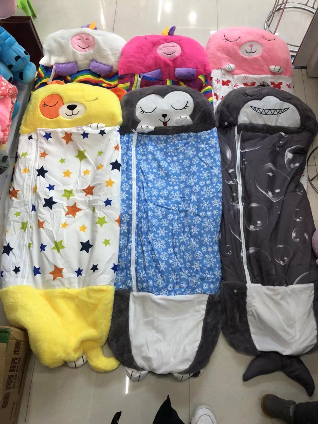 Factory in Stock Happy Nappers Cross-Border Amazon Sleeping Bag Children&#039;s Cartoon Animal Children Sleeping Bag Quilt