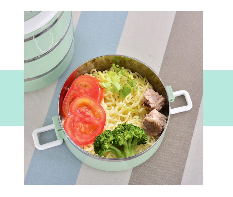 Customized Logo304 Stainless Steel Lunch Box Nordic Insulated Lunch Box Multi-Layer Student Lunch Box Household Fresh-Keeping Box Customized Logo304 Stainless Steel Lunch Box Nordic Insulated Lunch Box Multi-Layer Student Lunch Box Household Fresh-Keeping Box
