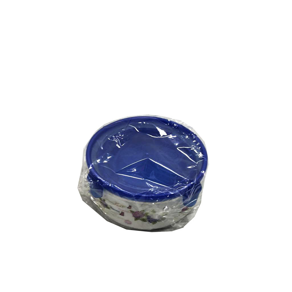 Solid color printed round fresh-keeping box set of 3 sealed storage transparent fresh-keeping box advertising gifts wholesale rs-1316