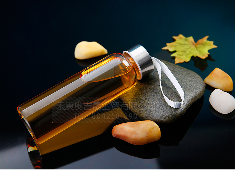  High Temperature Resistant Fashion Water Cup Portable Sports Water Bottle Creative Glass Cup Tea Cup Glass Logo
