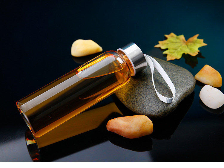  High Temperature Resistant Fashion Water Cup Portable Sports Water Bottle Creative Glass Cup Tea Cup Glass Logo