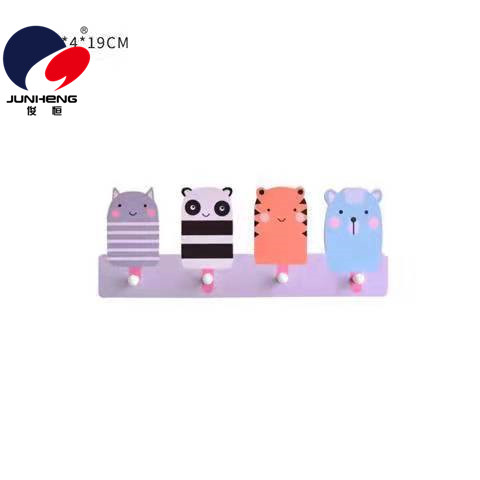 INS Nordic Style Creative Home Wood Plastic Hat-and-Coat Hook Cartoon Animal Wall-Mounting Decoration Children's Room Wall Decoration Pendant INS Nordic Style Creative Home Wood Plastic Hat-and-Coat Hook Cartoon Animal Wall-Mounting Decoration Children's Room Wall Decoration Pendant