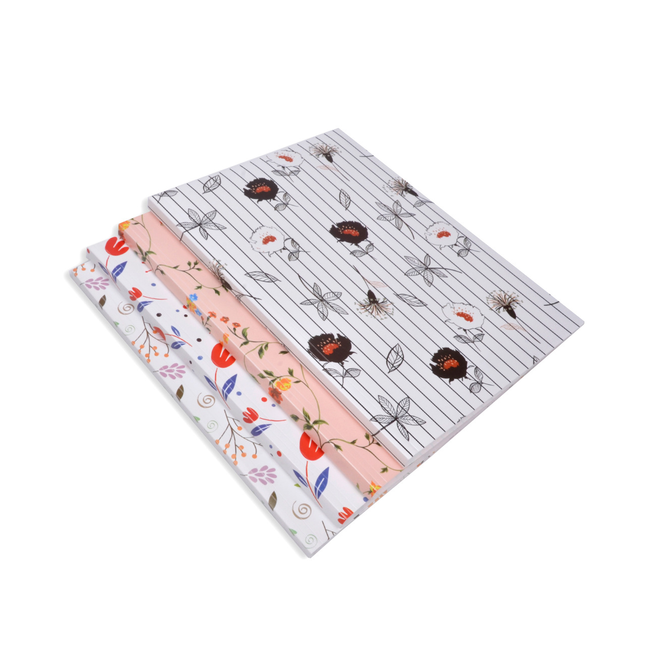 10 Pages Printed Transparent Material Book Sheet Test Paper Storage Bag Sheet Music Folder Insert Document Folder File Bag