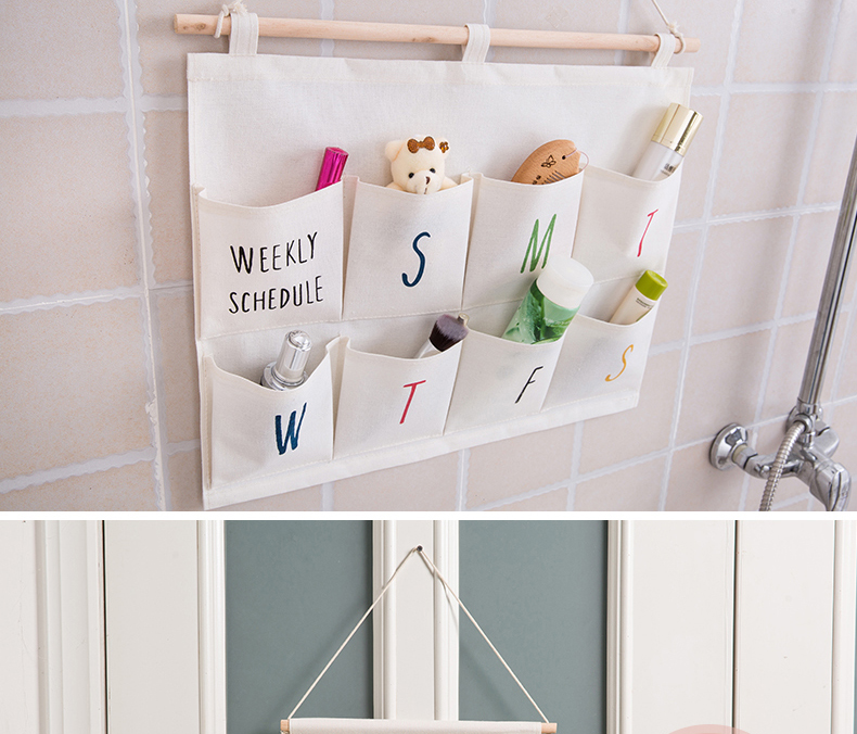 Factory Direct Sales Fabric Wall Hanging Room Wall-Mounted Multi-Layer Organizing Bag Storage Bag Sundries Bag Can Also Be Customized Factory Direct Sales Fabric Wall Hanging Room Wall-Mounted Multi-Layer Organizing Bag Storage Bag Sundries Bag Can Also Be Customized