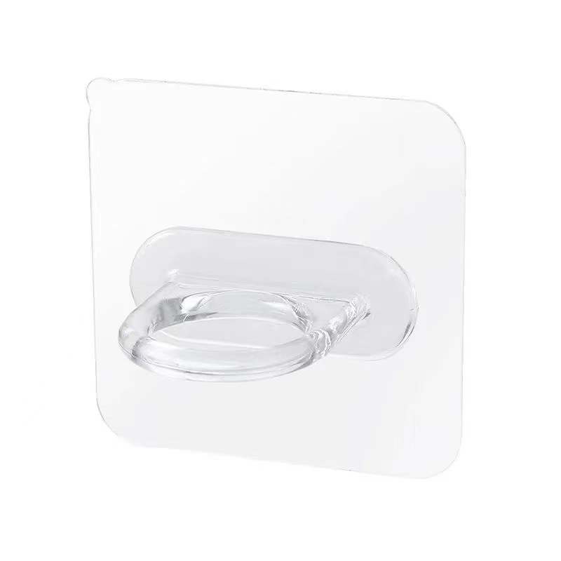 New Transparent Wall-Mounted Shower Gel Bottle Rack Nail-Free Toilet Hand Sanitizer Storage Rack Multi-Functional Storage Rack