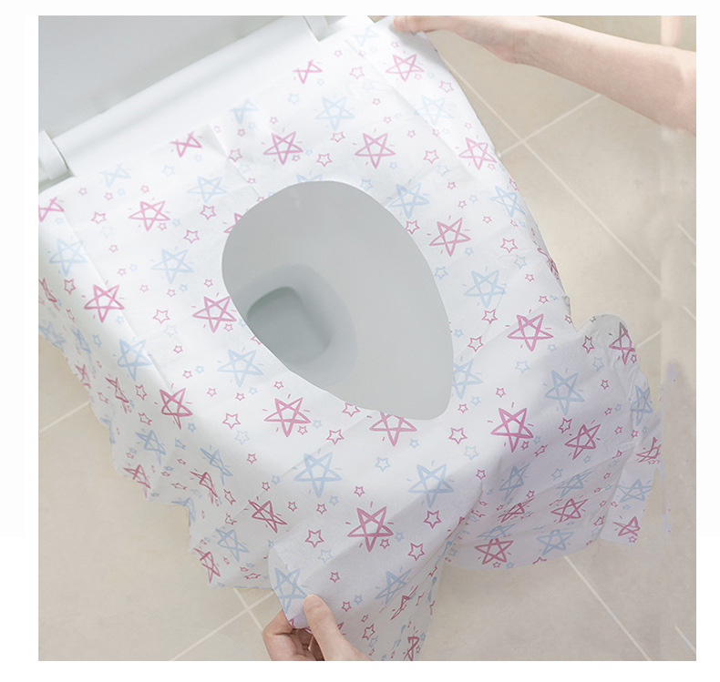 Disposable Non-Woven Toilet Mat Waterproof Closestool Cushion Paper Hotel Toilet Paper Customized Travel Travel Toilet Mat