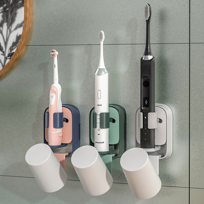 Tooth Glass Light Luxury Tooth Cup Gargle Cup Tooth-Cleaners Storage Wall-Mounted Wall-Mounted Punch-Free
