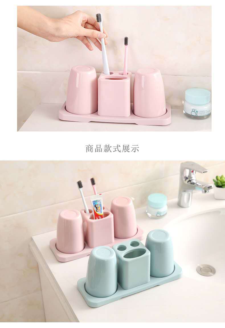Creative Toothbrush Holder Washing Set Double Gargle Cup Toothbrush Stand Couple Tooth Glass Creative Toothbrush Holder Washing Set Double Gargle Cup Toothbrush Stand Couple Tooth Glass