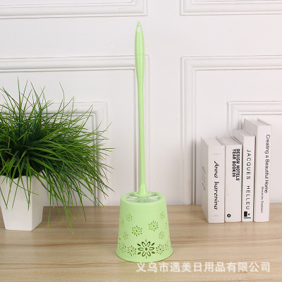 Creative Hollow out with seat Sanitary Brush combination Cleaning products plastic toilet set Toilet Brush without dead Angle Brush