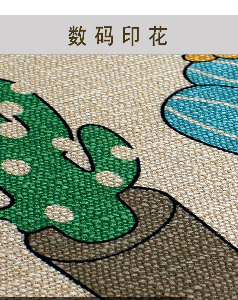 Cross-border manufacturers wholesale natural rubber linen floor mat carpet non-slip mat bathroom door mat kitchen customized Cross-border manufacturers wholesale natural rubber linen floor mat carpet non-slip mat bathroom door mat kitchen customized