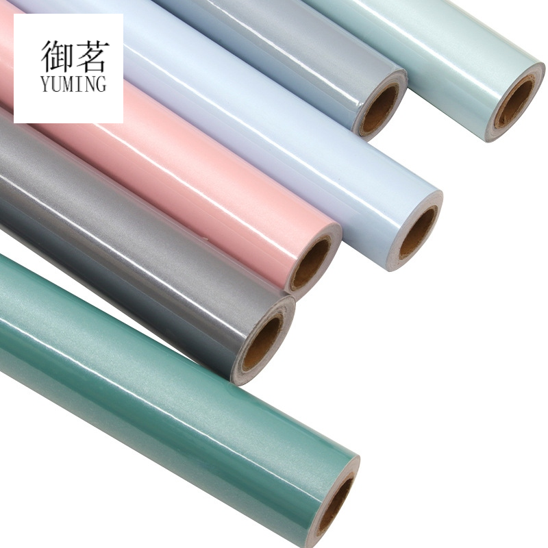 Light Luxury Paint Wallpaper Self-Adhesive Solid Color Highlight Stickers Waterproof Moisture-Proof Wardrobe Desktop Renovation Bedroom Erasable Stickers